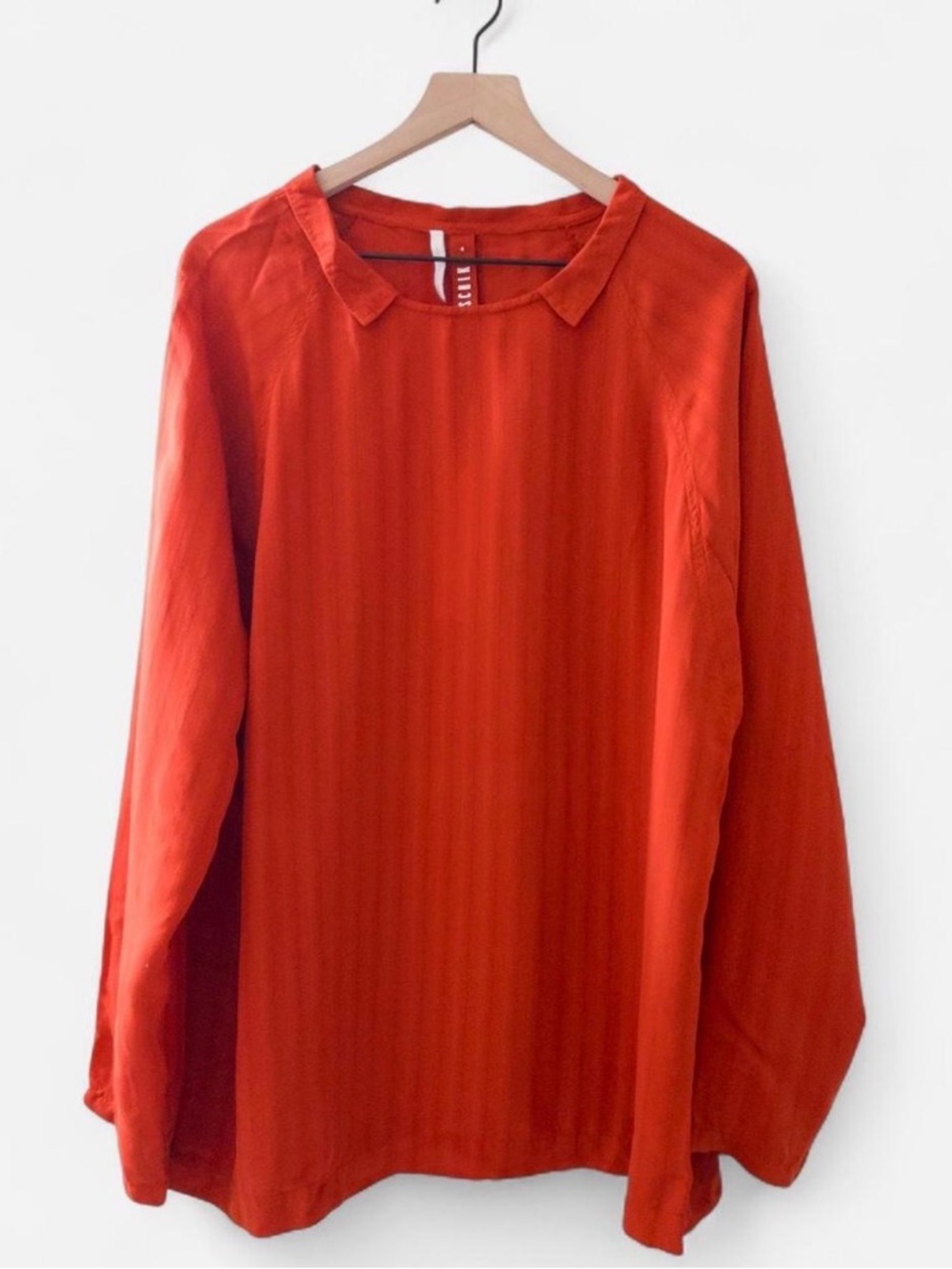 ISCHIKO Daje Red Long-Sleeve Blouse